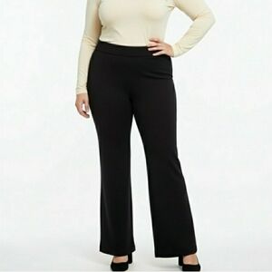George Straight Leg Super Stretch Black Pants Trouser Women's Size 18 NWT